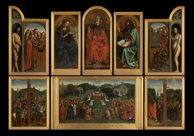 A Bárány imádása alkotó: Jan van Eyck