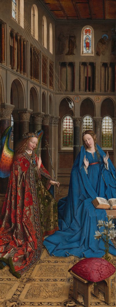 Az Angyali üdvözlet alkotó: Jan van Eyck