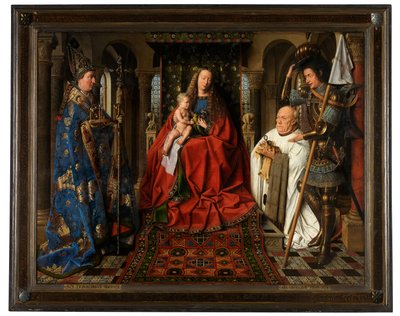A Szűz és a gyermek Joris van der Paele kanonokkal alkotó: Jan van Eyck
