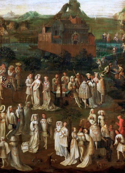 Jó Fülöp és Portugál Izabellával kötött házassága 1430 januárjában alkotó: Jan van Eyck