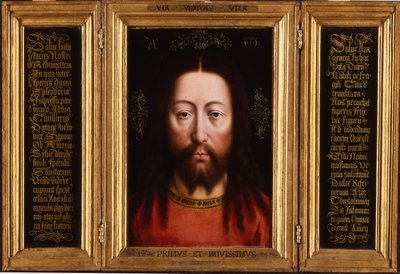 Triptichon: Krisztus mint Salvator Mundi alkotó: Jan van Eyck