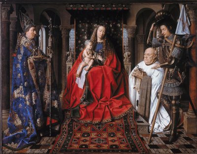 Szűz és gyermeke van der Paele kanonokkal alkotó: Jan van Eyck