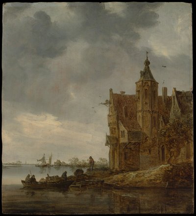 Vidéki ház a víz mellett alkotó: Jan van Goyen