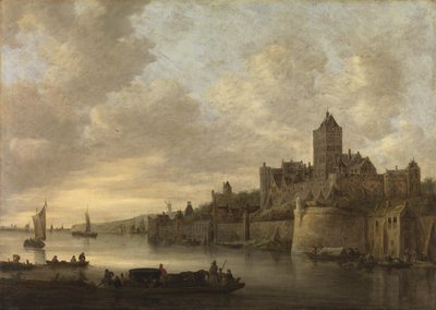 A Valkhof Nijmegenben alkotó: Jan van Goyen