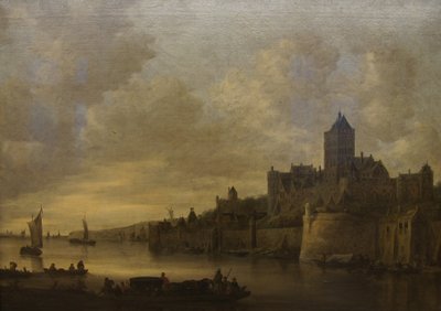 A Valkhof Nijmegenben alkotó: Jan van Goyen