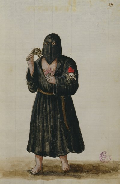 Bűnbánó (toll, tinta és wc papíron) alkotó: Jan van Grevenbroeck