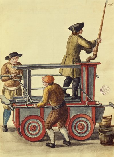 Hidraulikus szivattyú (toll, tinta és WC papíron) alkotó: Jan van Grevenbroeck