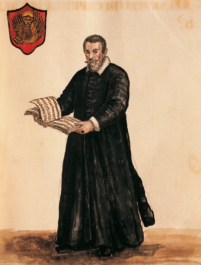 Olaszország, Velence, Claudio Monteverdi (1567-1643) olasz zeneszerző portréja alkotó: Jan van Grevenbroeck