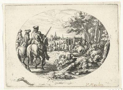 Egy város ostroma Katonai jelenetek XIV. Lajos francia király életéből (sorozat címe) alkotó: Jan van Huchtenburg