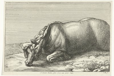 Döglött ló látható a bal oldalon Dead Horses (sorozat címe) alkotó: Jan van Huchtenburg