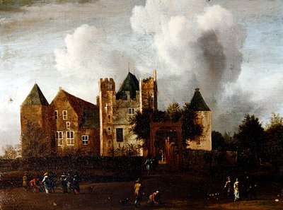 Kilátás a Purmerend-kastélyra, Monnickendam közelében, Waterland, Hollandia alkotó: Jan van III Kessel