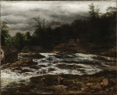 Hegyi táj vízeséssel alkotó: Jan van Kessel d.Æ.