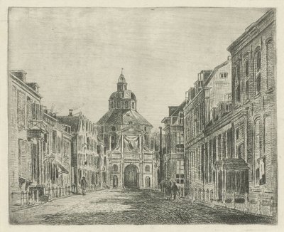 Kilátás a Wittevrouwenpoortra Utrechtben alkotó: Jan van Lokhorst