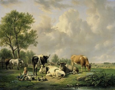Rét állatokkal alkotó: Jan van Ravenswaay