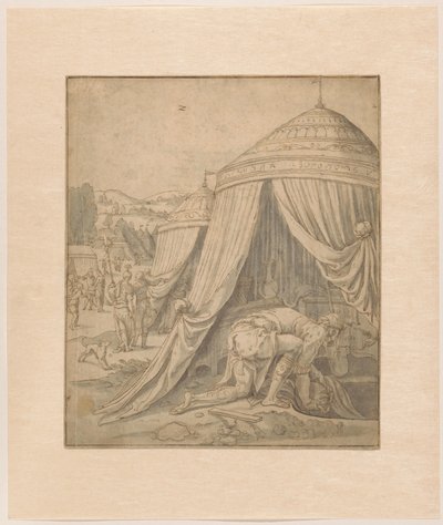 Acham eltemeti az ellopott vagyont alkotó: Jan van Scorel (school of)
