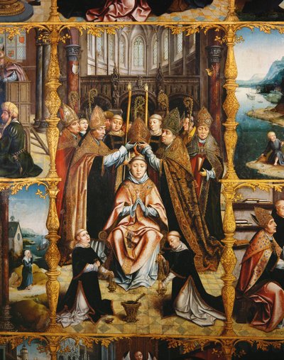 Szent Ágoston oltár, 1520 körül (festmény) alkotó: Jan van Scorel