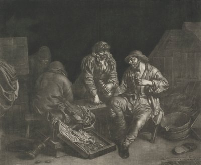 Tric-trac játékosok alkotó: Jan van Somer