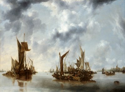 "Nyugalom", 1654 alkotó: Jan van de Cappelle