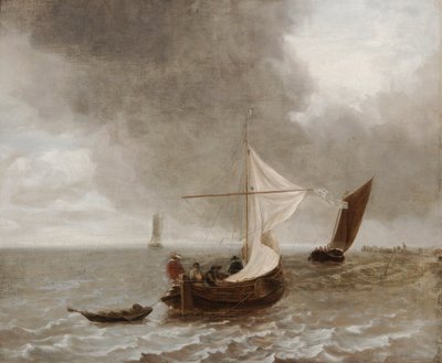 Vitorlások a szélben alkotó: Jan van de Cappelle