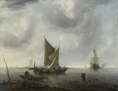 Hajók horgonyban egy csendes tengeren alkotó: Jan van de Cappelle