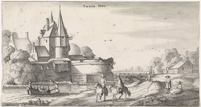 A folyami táj kastélyának alakjai Játékos tájak és szórakoztató arcok (sorozat címe) alkotó: Jan van de Velde (II)