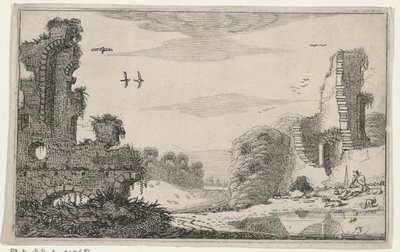 Herder bij een rom Romok (sorozat címe) (sorozat címe) alkotó: Jan van de Velde (II)