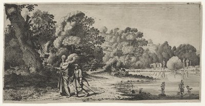 Tóbiás és az angyal Tájképek, aláírás nélkül (sorozat címe) alkotó: Jan van de Velde (II)