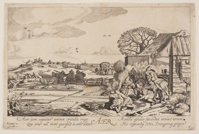 Levegő (Haarlem látképével), A négy elemből alkotó: Jan van de Velde II