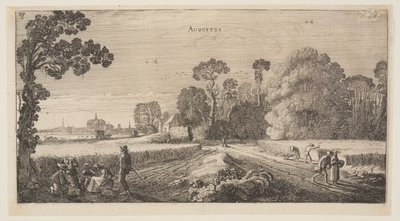 Augusztus, az év tizenkét hónapjából alkotó: Jan van de Velde II