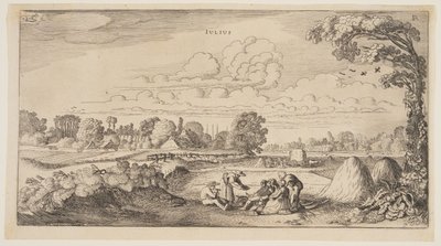 Július, az év tizenkét hónapjából alkotó: Jan van de Velde II