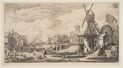 November, az év tizenkét hónapjából alkotó: Jan van de Velde II