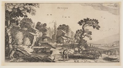Október, az év tizenkét hónapjából alkotó: Jan van de Velde II