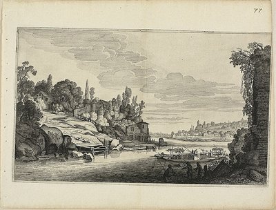 Folyami táj alkotó: Jan van de Velde II