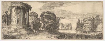 A Szibilla temploma a tivoliban a tájak és romok közül, kb. 1615. alkotó: Jan van de Velde II