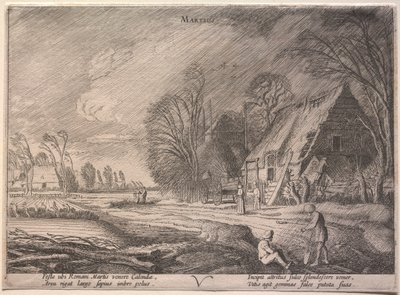 A tizenkét hónap: március alkotó: Jan van de Velde II