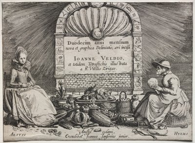 A tizenkét hónap: Címlap alkotó: Jan van de Velde II