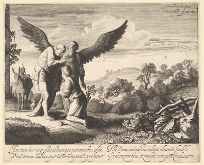 Vak Tóbit által megáldott Tóbiás, 1620-41. alkotó: Jan van de Velde II