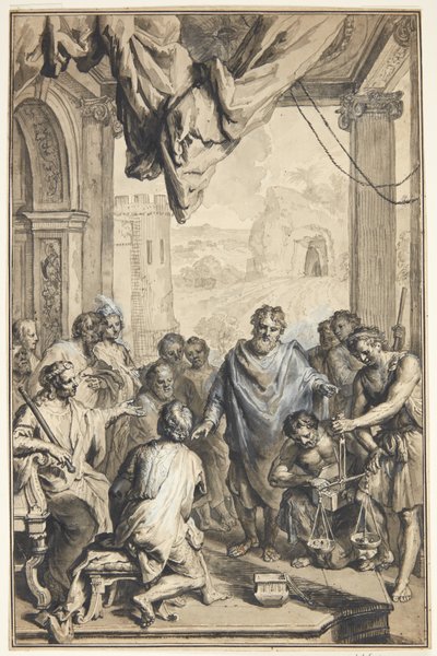 Antik jelenet(?) alkotó: Jan van den Hoecke