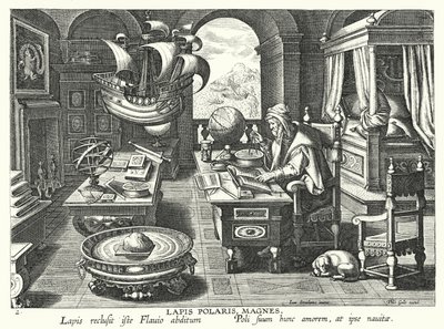 Lapis Polaris Magnes (metszet) alkotó: Jan van der Straet