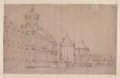 A Gát tér az Új Városházával alkotó: Jan van der Heyden