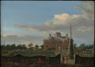 A hágai Huis ten Bosch és szabályos kertje (déli nézet) alkotó: Jan van der Heyden