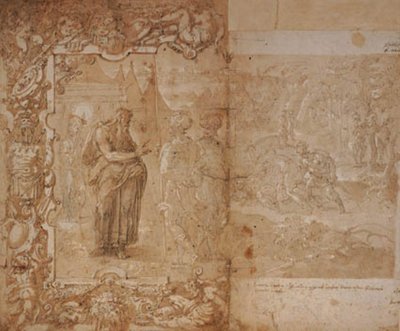 Gobelin rajz Ulysses és Diomedes történetével alkotó: Jan van der Straet
