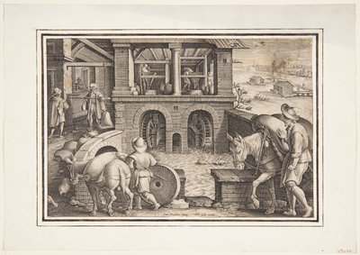 Vízimalom alkotó: Jan van der Straet, called Stradanus