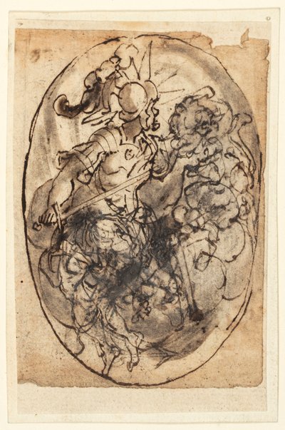 Tervezés egy Cameo számára alkotó: Jan van der Straet, called Stradanus