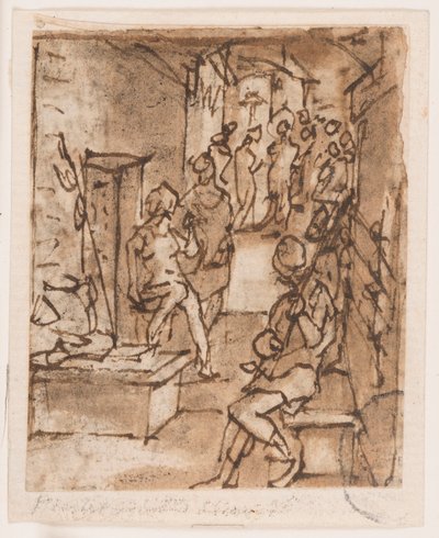 Korbácsolás (?) alkotó: Jan van der Straet, called Stradanus