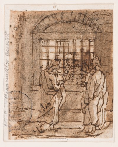 Szent Péter börtönben alkotó: Jan van der Straet, called Stradanus