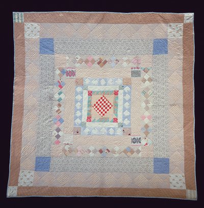 Patchwork paplan, 1860 körül (textil) alkotó: Jane Pizar