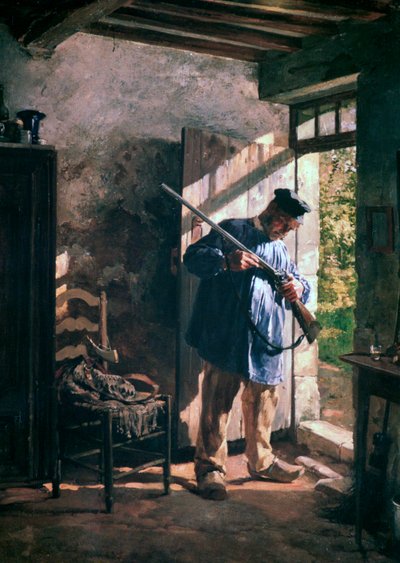 A vadászat előtt, 1883 alkotó: Janez Šubic