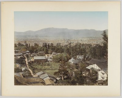 Kiotó, Japán (kézzel színezett fekete-fehér fotó) alkotó: Japanese Photographer