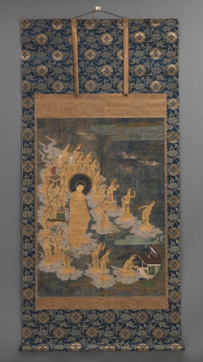 Amida ni Jugo Bodhisattva Laigo ábra alkotó: Japanese School